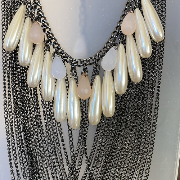 ⭐️Express Chain and pearl necklace - Picture 4 of 10